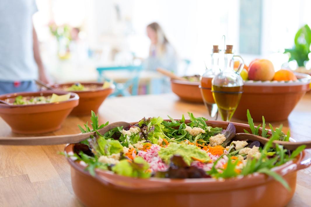 Vegetariske måltider på Villa Dorothea